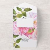 Rosengarten Hochzeit All In One Einladung (Außenbereich)