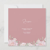 Rosengarten Hochzeit Einladung (Rückseite)