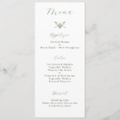 Rosengarten Hochzeit Menükarte (Rückseite)