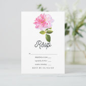 Rosengarten Hochzeit RSVP Karte (Stehend Vorderseite)