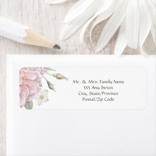 Rosengarten Hochzeitslabel (Insitu)