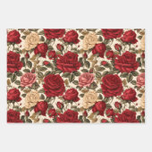 Rosengarten im Vintage-Stil Geschenkpapier Set (Vorderseite 2)