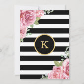 Rosengarten im Wasser / Romantisches Paris Geburts Einladung (Rückseite)