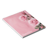 Rosengarten INDIVIDUELLE NAME Lebensmittelgeschäft Notizblock (angewinkelt)