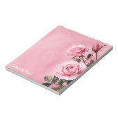 Rosengarten INDIVIDUELLE NAME Lebensmittelgeschäft Notizblock (Rotiert)