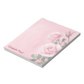 Rosengarten INDIVIDUELLE NAME Lebensmittelgeschäft Notizblock (Rotiert)