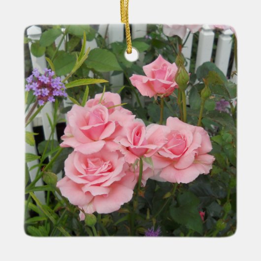 Rosengarten Keramik Ornament (Vorderseite)