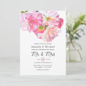 Rosengarten Mr. and Mrs. Wedding Einladung (Stehend Vorderseite)