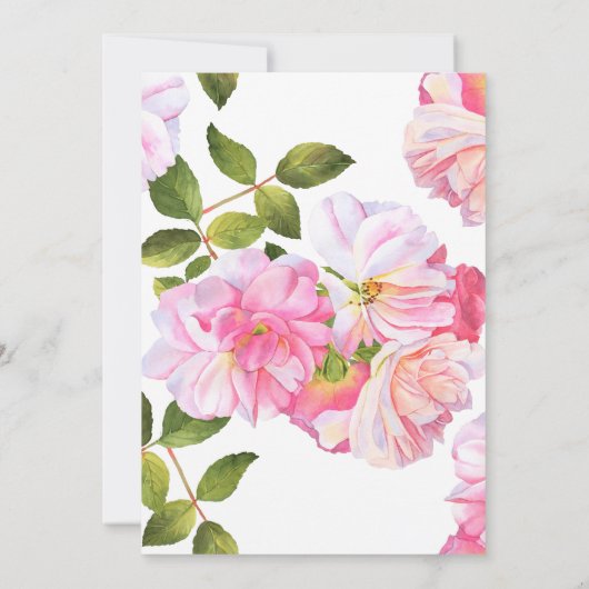 Rosengarten Mr. and Mrs. Wedding Einladung (Rückseite)