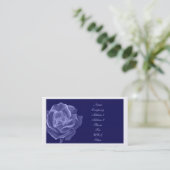 Rosengeschäft/Visitenkarteblauton Visitenkarte (Stehend Vorderseite)