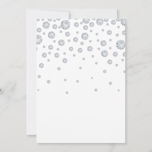 Rosengold-Brautparty Einladung (Rückseite)