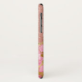Rosengold Glitzer und Marmor Case-Mate iPhone Hülle (Hinten/Links)