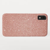 Rosengold Glitzer und Sparkle Blende Case-Mate iPhone Hülle (Rückseite (Horizontal))