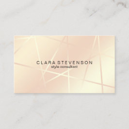 Rosengold u. erröten rosa geometrischer Artberater Visitenkarte