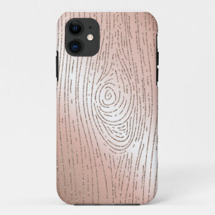 Rosengold- und -Glitter-Imitat bois rufen Fall an Case-Mate iPhone Hülle