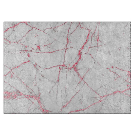 Rosengold und weißer Marmor Schneidebrett (Vorderseite)