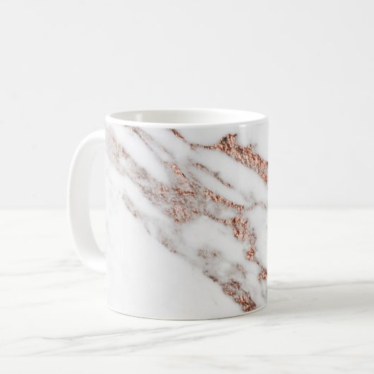 Rosengoldader-Tasse Kaffeetasse (Vorderseite Links)