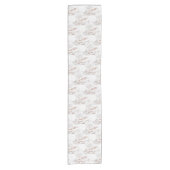 Rosengoldadermarmor Kurzer Tischläufer (Vorderseite)