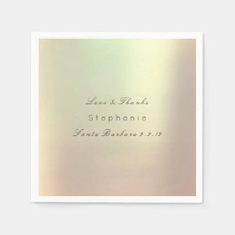 Rosengoldblütenhochzeit Serviette