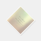 Rosengoldblütenhochzeit Serviette (Ecke)