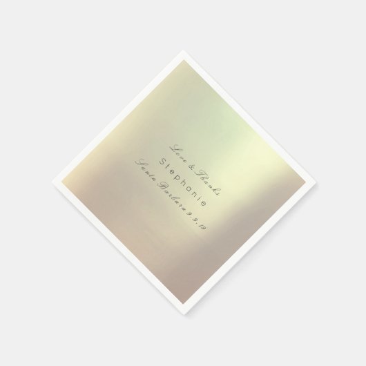 Rosengoldblütenhochzeit Serviette (Ecke)