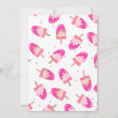 Rosengoldeiscreme-Sommerbaby besprühen Dusche Einladung (Rückseite)