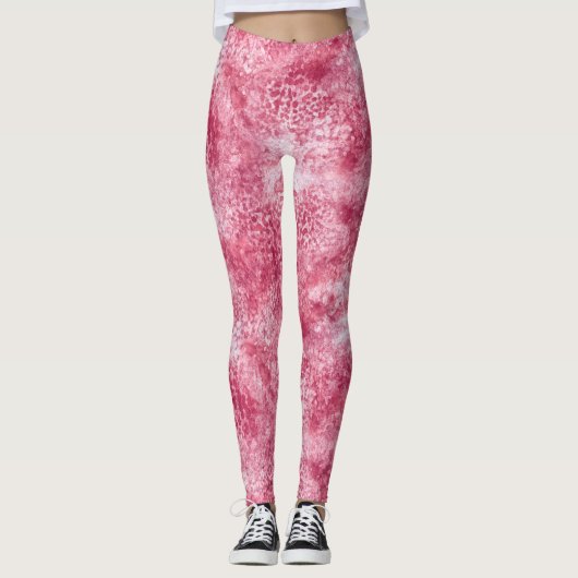 Rosengoldfarbe Leggings (Vorderseite)