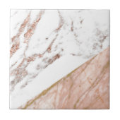 Rosengoldfolie über Marmor Fliese (Vorderseite)