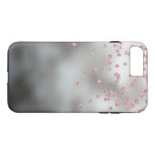 RosengoldGlitter Confetti auf Silber Case-Mate iPhone Hülle (Rückseite (Horizontal))