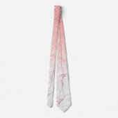 RosengoldGlittermarmor Krawatte (Rückseite)