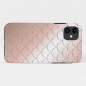 RosengoldGlittermeerjungfrau stuft Kasten ein Case-Mate iPhone Hülle (Rückseite (Horizontal))