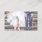 Rosengoldgraue Hochzeits-Fotograftypographie Visitenkarte (Rückseite)