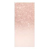 RosengoldImitat-Glitterrosa ombre Geschäftsdetails Werbekarte (Vorne)