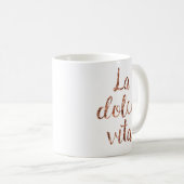 Rosengoldla Dolce Vita Kaffeetasse (VorderseiteRechts)