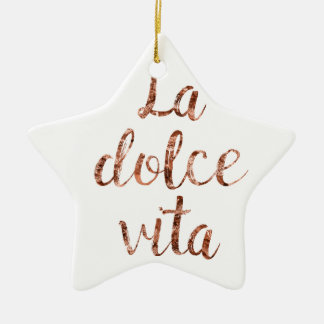 Rosengoldla Dolce Vita Keramikornament
