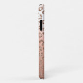 Rosengoldleoparddruck-Glitterfall Case-Mate iPhone Hülle (Hinten/Rechts)