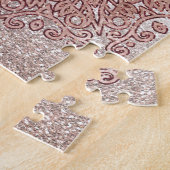 Rosengoldmandalamarmor-Glitter ombre Puzzle (Seite)