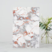 Rosengoldmarmorbeschaffenheit Briefpapier (Stehend Vorderseite)