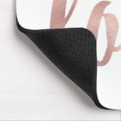 Rosengoldmausunterlage Mousepad (Ecke)