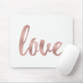 Rosengoldmausunterlage Mousepad (Mit Mouse)