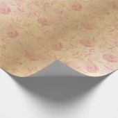 Rosengolf-Rosen Goldschimmer Chill Geschenkpapier (Ecke)
