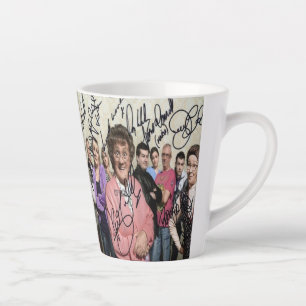 Rosengräber Jungen unterzeichnet Milchtasse