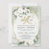 Rosengrün Eukalyptus Gold wir noch tun Einladung (Vorderseite)