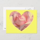 Rosenherz Postkarte (Vorne/Hinten)