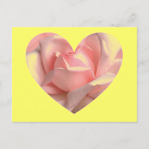 Rosenherz Postkarte