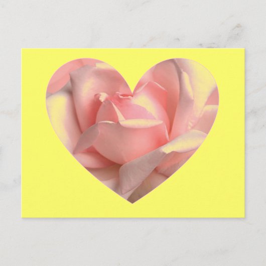 Rosenherz Postkarte (Vorderseite)