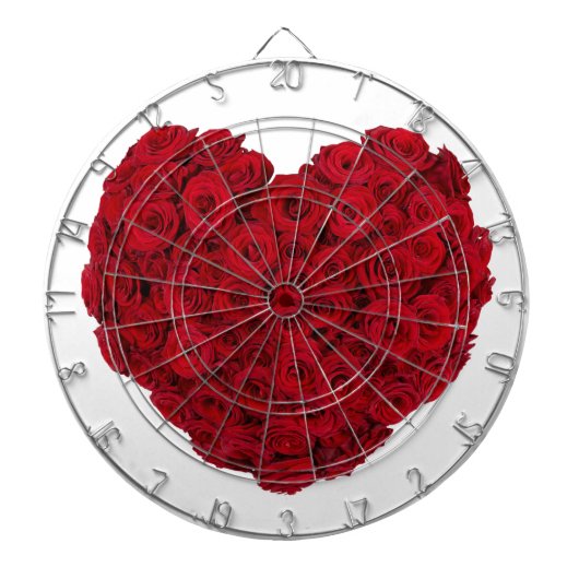 Rosenherzform Dartscheibe (vorne)