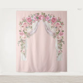 Rosenhintergrund Wandteppich (Vorderseite)