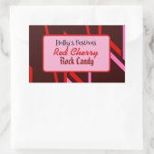 Rosenhirsche-Süßetikett Rechteckiger Aufkleber (Tasche)