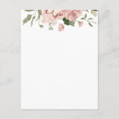 Rosenhochzeit Begleitkarte (Rückseite)